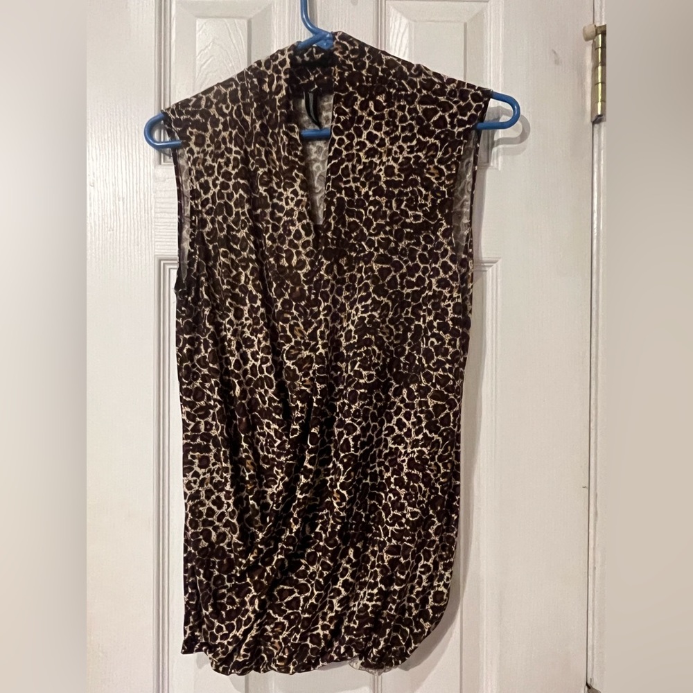 Cheetah print dressy tank